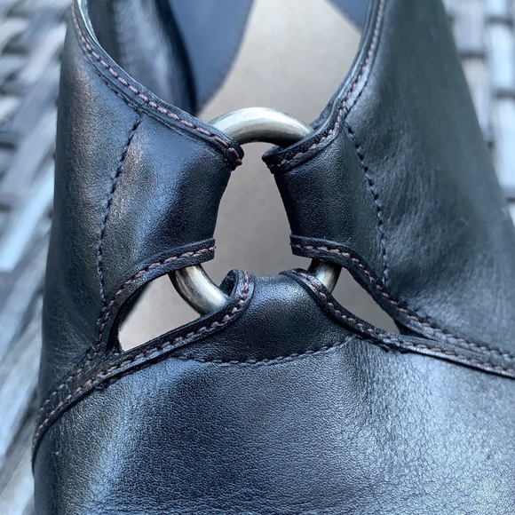 Cole Haan Kenna Clog Black Leather Studded Mules - Picture 15 of 16